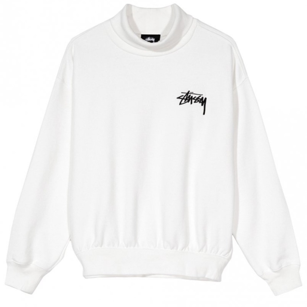 Stüssy White Turtleneck Sweatshirt - Picture 2 of 6
